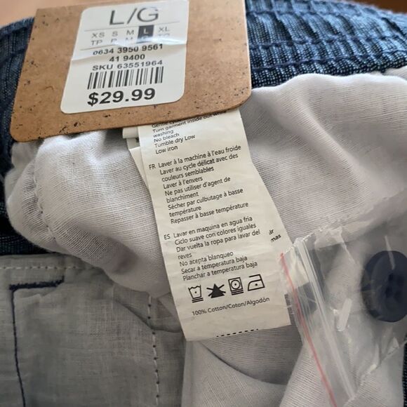 Urban Man Cotton Shorts Drawstring Waist Size Large NWT - Picture 7 of 7